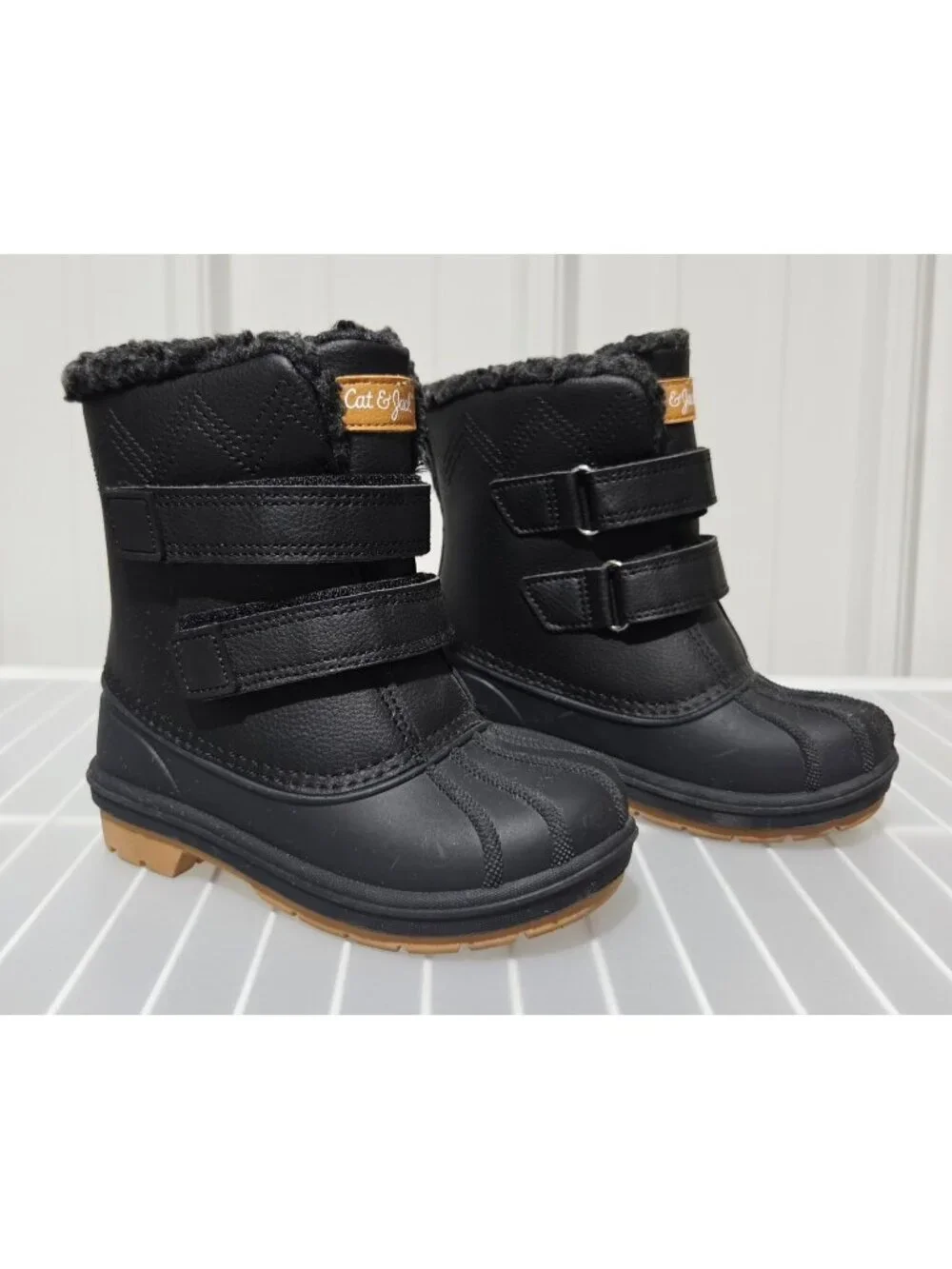 Cat & Jack Denver Dual Hook & Loop Strap Snow Boots -- Little Boys' Size 10